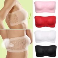 Plus Size Bra Breathable Mesh Tubular Bra Strapless Crop Tops Women y Bralette Bandeau Underwear Femme Bustiers S-6XL