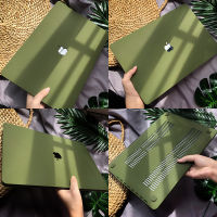 Army color Apple logo cut case for New MacBook 2023 Air 15 Air 13.6 M2 A2681 Pro 14 A2442 Air 13 2020 A2337 A2338 M1 Chip Case Lightweight Hardshell 13.3 12 11 16 inch Model A1932 A2159 A1466 A2251 A2289 with Keyboard Cover