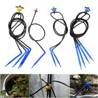 【YF】☊✺❇  Greenhouse Potted Curved Drip Irrigation Set 2L4L8L Pressure Compensation Dripper 3/5mm 1/2/4-way Hose