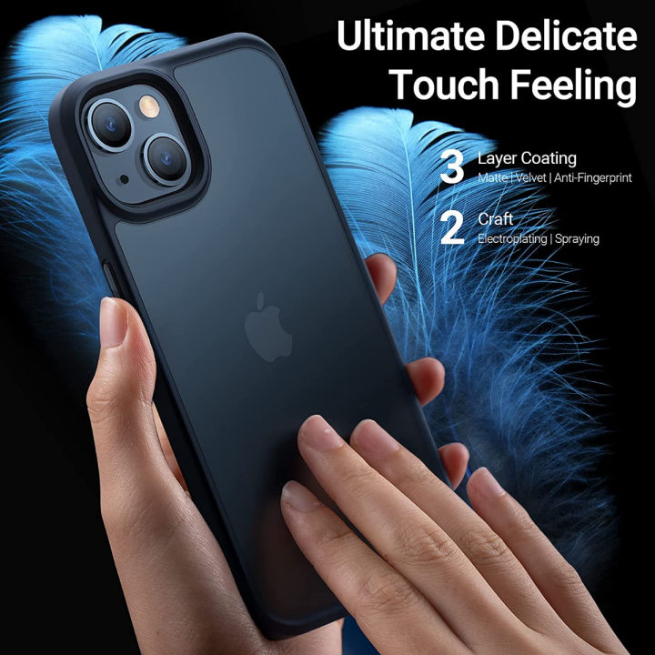 torras-shockproof-designed-for-iphone-13-case-6ft-military-grade-drop-tested-slim-fit-translucent-matte-case-for-iphone-13-6-1-inch-frosted-black-guardian-series