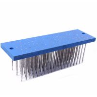 Blue Hair Hackle with 93 PCS Needles for Comb Machine Weft ,Small Steel Comb,Raw Hair Making remy hair