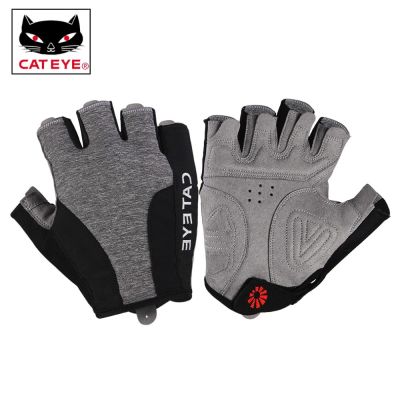 CATEYE Cycling Half Finger Gloves Breathable Shockproof Non-slip For Men Womens Sport Mountain Bicycle Bike Gloves 4 Sizes
