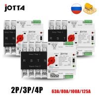 Jotta W2R-2P/3P/4P 16A 32A 63A 80A 100A 125A 220V ATS Automatic Transfer Switch Electrical Selector Switches Dual Power Switch Breakers Load Centers