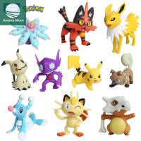 AVIANA ฟิกเกอร์3-9ซม. Litten Squirtle Eevee Bulbasaur ฟิกเกอร์ตุ๊กตาตัวเลขโปเกมอน Pikachu โมเดลหุ่น