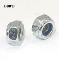 50Pcs DIN985 M2 M2.5 M3 M4 M5 M6 M8 Galvanized Carbon Steel Self-locking Nut Lock Nut Locknut Slip Nylon Hex Nut