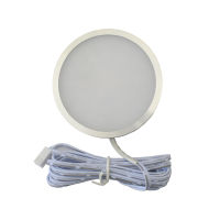 DC 12V 5W LED Under Cabinet Lights Ultra-thin Round Showcase Hanging Downlights Closet Home Kitchen Cabinet Lamps