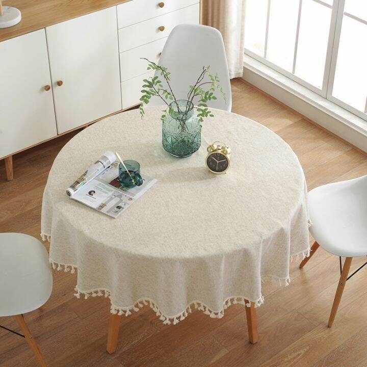 cw-color-tassels-table-cloths-cotton-round-dining-tablecloth-hotel-desk-covers-dustproof-1pc