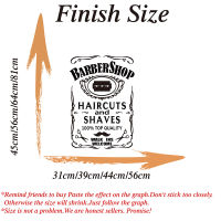 Whisky Barber Shop Haircut Welcome Wall Sticker Hairdress Hair Man Cave Shaves Salon Wall Decal Beauty Spa Vinyl Decor