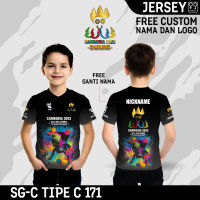 Cambodia sea games Clothes 2023 Kids jersey T-Shirts