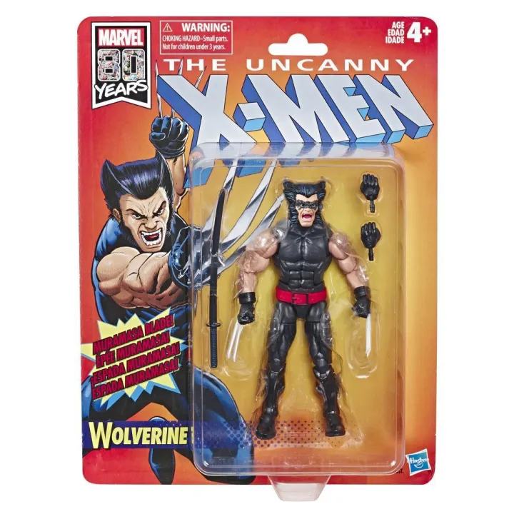 Hasbro Marvel Legends Retro Series Wolverine 6-inch Figure ฮาสโบร มาร ...