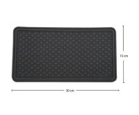 แผ่นกันลื่น ที่วางโทรศัพท์ ที่วางของ ที่วางของในรถ Anti Slip Mat แผ่นซิลิโคนยาง 30x15cm แผ่นวางมือถือ แผ่นวางโทรศัพ  แผ่นวางมือถือรถ สีดำ