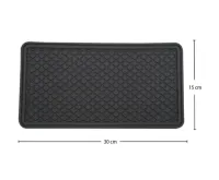 แผ่นวางมือถือ แผ่นวางโทรศัพ แผ่นกันลื่น ที่วางโทรศัพท์ สีดำ Anti Slip Mat ที่วางของ ที่วางของในรถ แผ่นวางมือถือรถ แผ่นซิลิโคนยาง 30x15cm