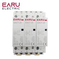 2P AC 220V 230V 20A/25A/ 1NO/1NC 2NO/2NC 50/60Hz ราง Din ติดตั้งในครัวเรือน