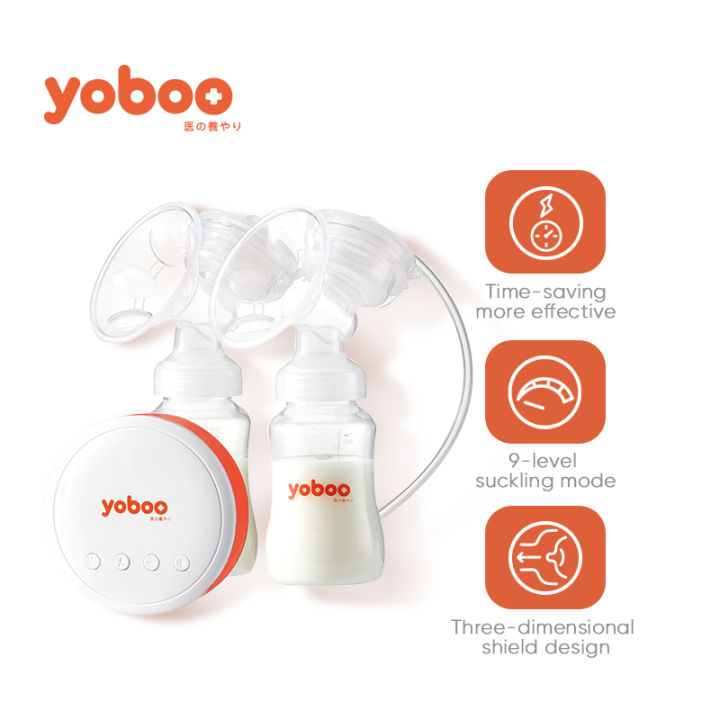 yoboo Portable Wireless Electric Breast Pump, Compact Electric