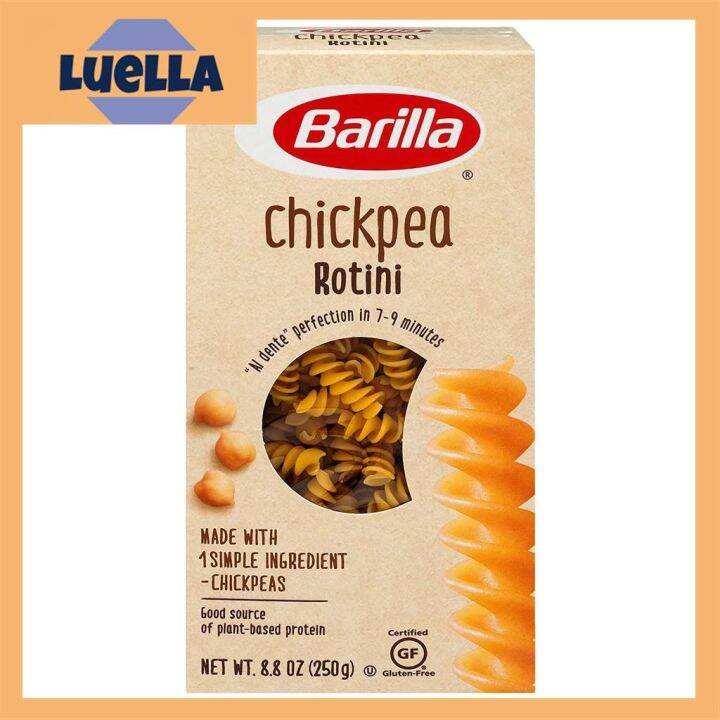 Luella Barilla Chickpea Rotini Spaghetti Plant Based Vegan Protein