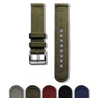 Hemsut Nylon Watch Bands Quick Release Movement Speed Dry Wrist Straps And Heavy Duty Brushed Buckle 18mm 20mm 22mm 24mm