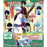 Gashapon กาชาปอง พวงกุญแจโมเดลการ์ตูน Gintama กินทามะ งานลิขสิทธิ์แท้ Bandai นำเข้าจากญี่ปุ่น