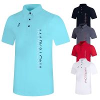 New GOLF apparel mens top short sleeve T-shirt spring and summer golf casual sports stand-up collar breathable quick dryT2337Spring