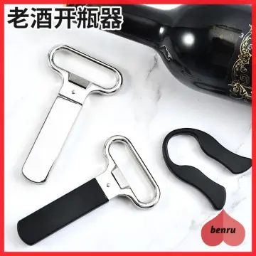 2Pcs Stainless Steel Traditional Old Fashion Stab Can & Tin Opener and  Corkscrew