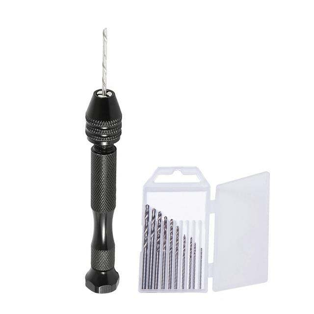 elegant-twist-drill-bit-set-mini-straight-shank-natural-black-perforated-woodworking-rotary-tools-0-8-3-0mm-diy-manual-hand-drills