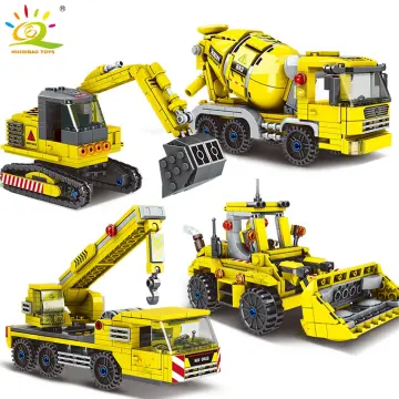 Crane Technical Constructions Blocks  Construction Brick Crane Adult - Car  Truck - Aliexpress
