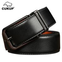 CUKUP 2022 Man Simple Design Pin Buckles Metal Belt Accessories Jeans Mens Double Sided Use Genuine Leather 3.5Cm Wide NCK679