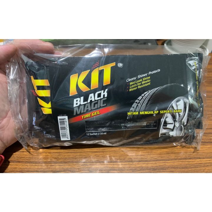 Kit Black Magic Tire Gel 35ml Sachet Semir Pengkilap Ban Lazada Indonesia