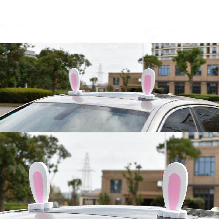 3d-cute-female-modified-cartoon-stickers-ears-rabbit-car-roof-decoration-doll