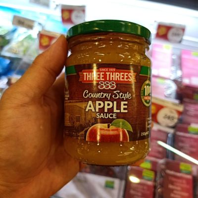 อาหารนำเข้า🌀 Apple Country Country Apple Sauce Grinding Three Threes Apple Sauce 250g