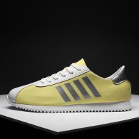 Hot Fashion Yellow Running Shoes Men Sport Sneaker Low Top Gym Trainers Men Walking Shoes Comfort Breathable Athletic Shoes Men