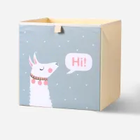 New 13 Inch Cartoon Animal Cube Storage Box Folding Washed Oxford Cloth Fabric Storage Bins For Toys Organizers Storage Basket