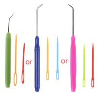 ☌﹍ 1 Set Needle Hook Crochet Hook Set For Knifty Knitter Knitting Loom Hook