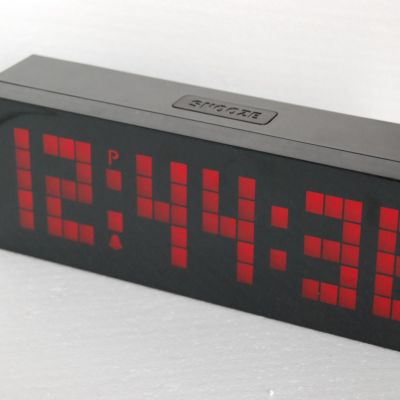 CarCool นาฬิกาอิเล็กทรอนิกส์ดิจิตอล LED นาฬิกาปลุกฟังก์ชั่นเลื่อนปลุกแสดงอุณหภูมิโต๊ะอิเล็กทรอนิกส์นาฬิกา