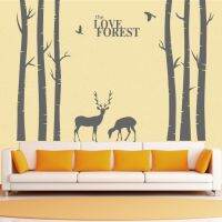 2.2M Super Large Giant Tree Love Forest Deer Wall Stickers Vinyl Decals Home TV Background Decoraion art tree wall sticker ES-11