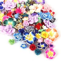 【CW】✖  5-10pcs New Fashion Mixed-color Polymer Clay Loose Spacer Beads 10-30mm