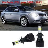 New ชุดหลอดไฟหน้า LED 4 ด้าน H7 6000K สําหรับ Kia Forte (TD) ปี 2009-2013 2 ชิ้น