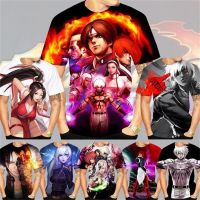 เกมY2k Tเสื้อสำหรับชายต่อสู้King Of Fighters 3Dพิมพ์Harajukuแฟชั่นผู้หญิงผู้ชายCoolเสื้อยืดแขนสั้นเสื้อ