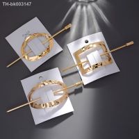 ♟✟ Geometric Gold Silver Color Metal Hair Stick Women Ponytail Holder Styling Tools Trendy Accessories Korean Forks Hairpin Jewelry