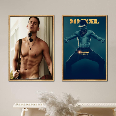 โปสเตอร์ผ้าใบ Channing Tatum 24X36-Modern Wall Art For Bedroom &amp; Family Room Decor Enhancement