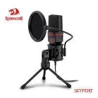 REDRAGON GM100 Seyfert Omni Condenser Microphone With Tripod Audio 3.5mm Computer Studio For PC Phone Karaoke Recording phone