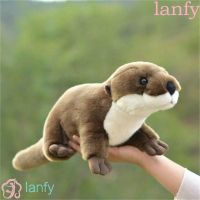 Lanfy ของเล่นตุ๊กตาสัตว์น่ารัก เสมือนจริง ของขวัญคริสต์มาส แบบนิ่ม 46 ซม. สําหรับเด็ก