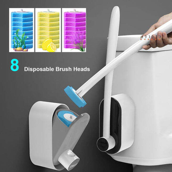 Disposable Toilet Cleaning System Toilet Brush Cleaner Refills Toilet