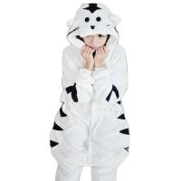 White Tiger Animal Onesies Pajamas Cartoon Costume Cosplay Pyjamas Onesies Party Dress Halloween Pijamas Kigurumi