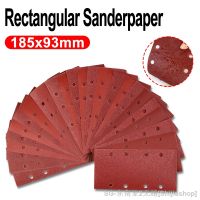 ☊♀ 93 x 185 mm Sanding Sheets Water/Dry Abrasive Sandpapers Hook and Loop Sander Pads Assorted Grits Fit Rectangular Sander