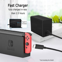 Original Charger For Nintendo Switch Charger Fast Charging Travel Wall Power Adapter Mode 5ft 1.5m PD Charger For NS Lite