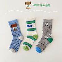 3 Pairs Children Socks Summer Mesh Holes Socks Kids Boys Child Spring Girls Green Polka Dots Socks