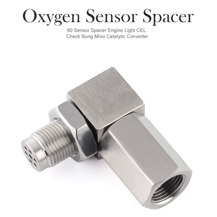 high-quality-oxygen-o2-sensor-adapter-304-stainless-steel-thread-car-cel-fix-check-engine-light-eliminator-adapter-plug-m18x1-5-clamps