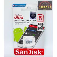 Sandisk Ultra การ์ดหน่วยความจํา MicroSD 16Gb Class 10 80Mb/s สําหรับโทรศัพท์มือถือ