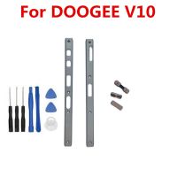 Original Doogee V10 Cell Phone Middle Side Metal Frame Housings Cover Bumper Repair Parts Power Volume Control Button