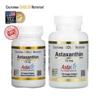 [พร้อมส่ง] California Gold Nutrition Astaxanthin แอสตาแซนติน 12 mg (30/120 Veggie Softgels)